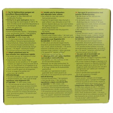 PASTIGLIE LAVASTOVIGLIE 25PZ 500G SONETT PASTIGLIE LAVASTOVIGLIE 25PZ 500G SONETT