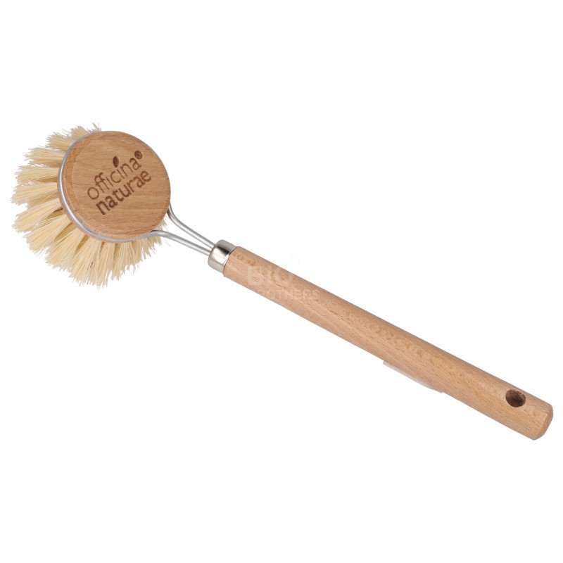 SPAZZOLA VEGETALE PIATTI CON MANICO