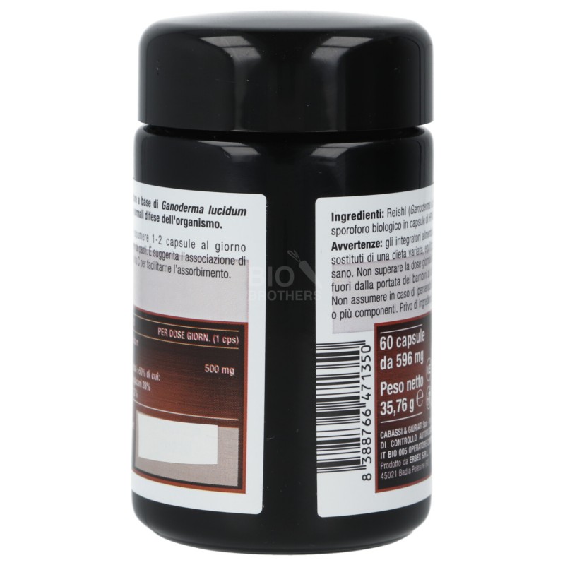 Reishi integratore alimentare in capsule biologico