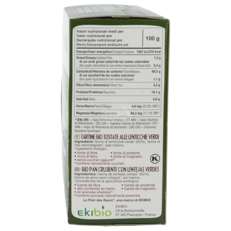 TART.TOST.LENT.VERDI 150GR PAIN