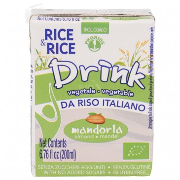 Rice&Rice bevanda riso mandorla monoporzione Rice&Rice bevanda riso mandorla monoporzione