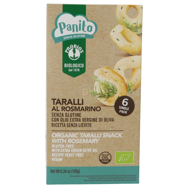 TARALLI SENZ./GLUT. ROSMARINO 180G PROBIOS