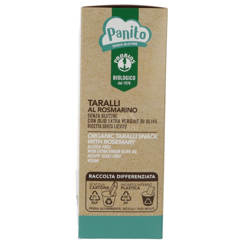 TARALLI SENZ./GLUT. ROSMARINO 180G PROBIOS