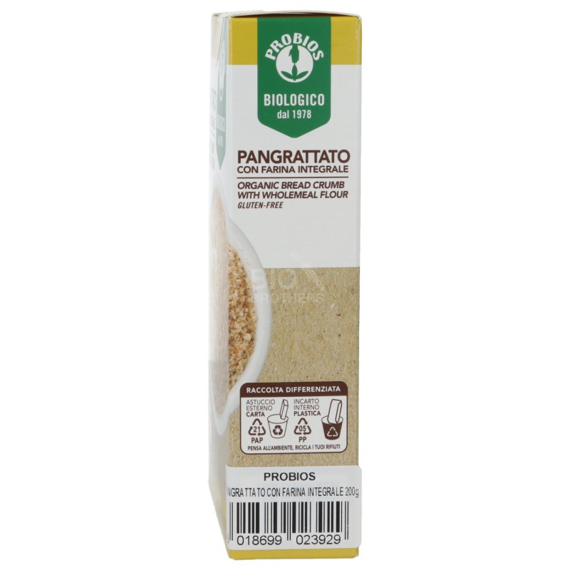 PANGRATTATO S/GLUT. 200GR PROBIOS