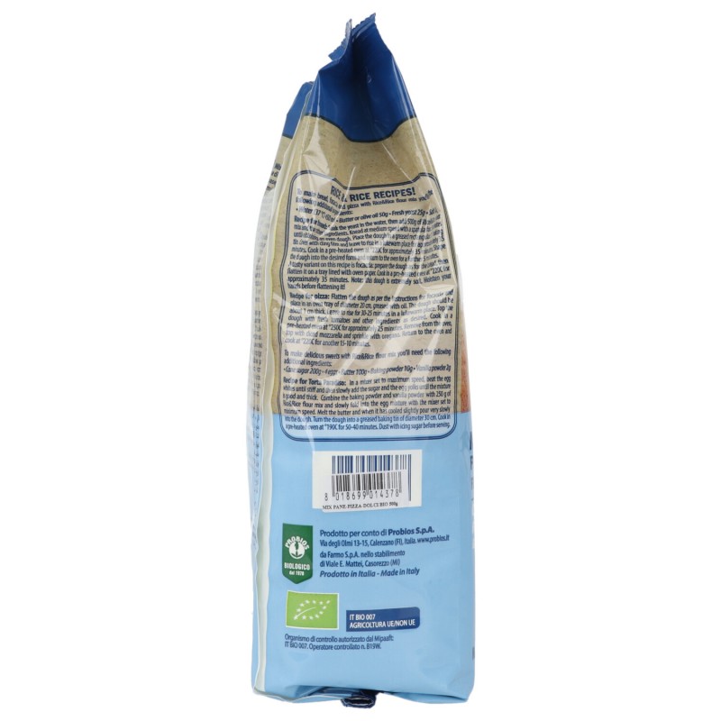 MIX PANE PIZZA DOLCI 500G RICE&RICE