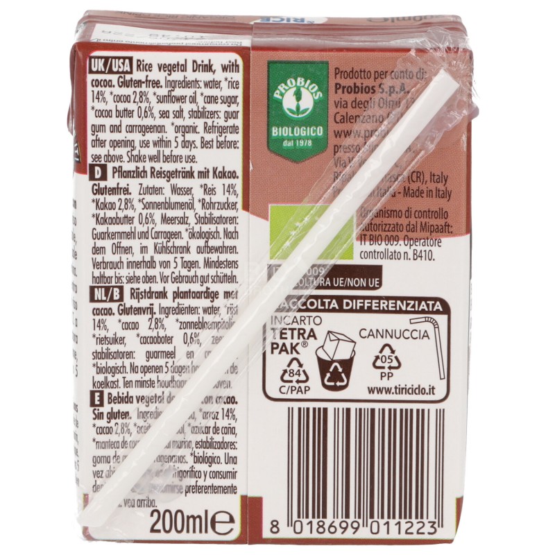 Rice&Rice bevanda riso cacao monoporzione