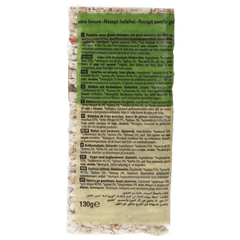 QUADRETTE SARACENO QUINOA 130G PROBIOS