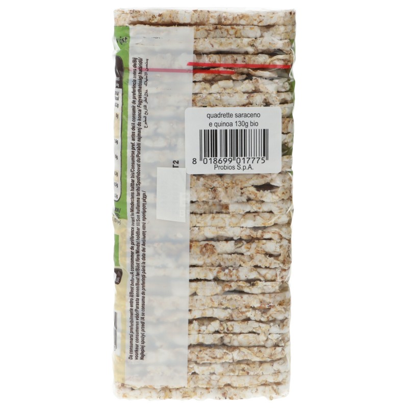 QUADRETTE SARACENO QUINOA 130G PROBIOS
