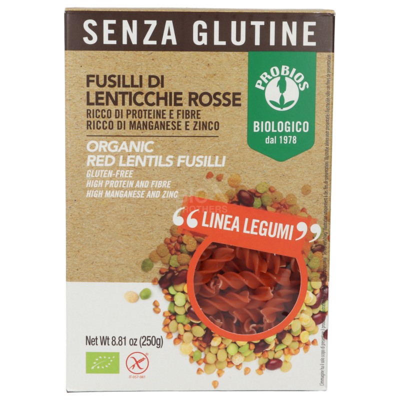 FUSILLI LENT. ROSSE 250G PROBIOS