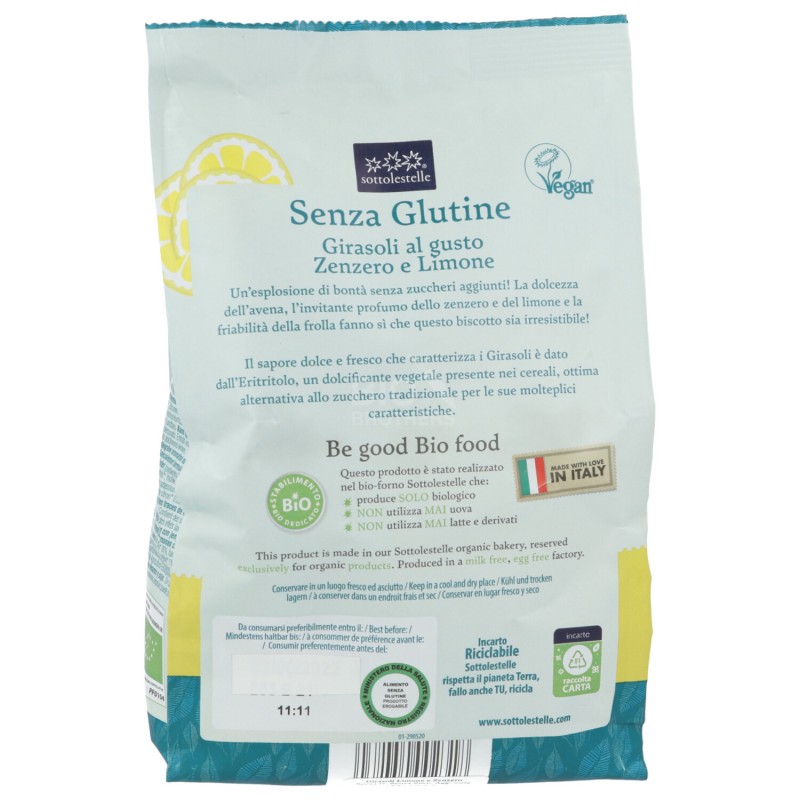 GIRASOLI LIMONE ZENZ. S/GLUT.S/Z. 250GR