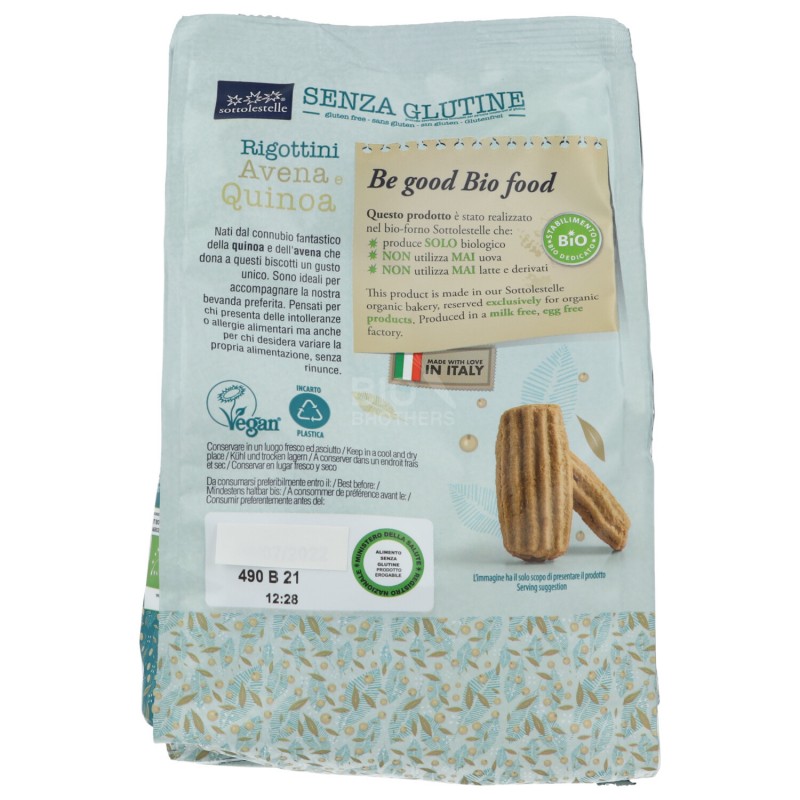 RIGOTTINI AVENA QUINOA S/G 250GR SLS
