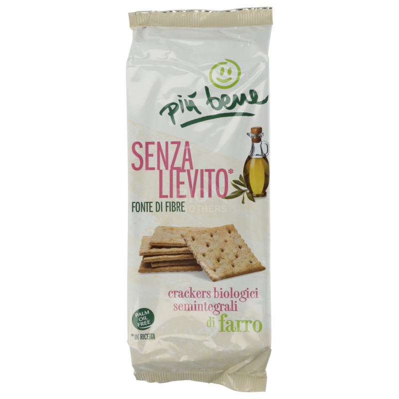 CRACKERS FARRO S/L 250G PIU' BENE