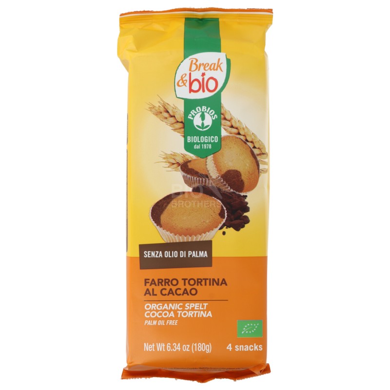 TORTINA FARRO CACAO 180G BREAK BIO