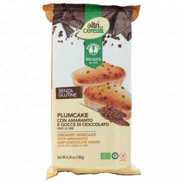 Plumcake senza glutine con amaranto e cioccolato
