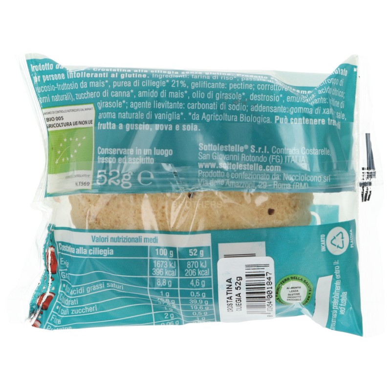 CROSTAT.CILIEGIA S/GLUT. 52GR BIO SLS