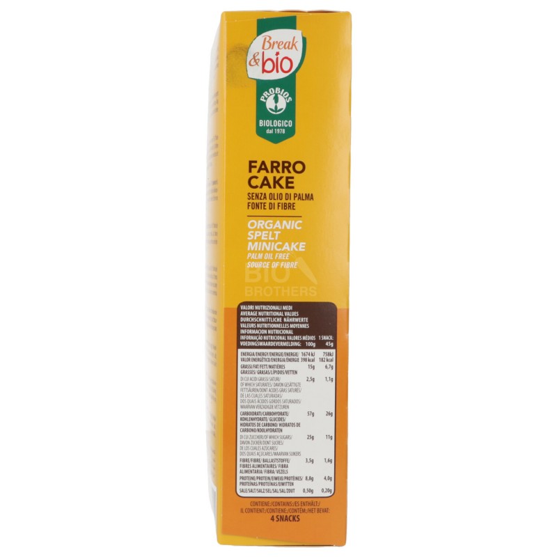 FARRO CAKE NAT.4x45GR BREAK&BIO