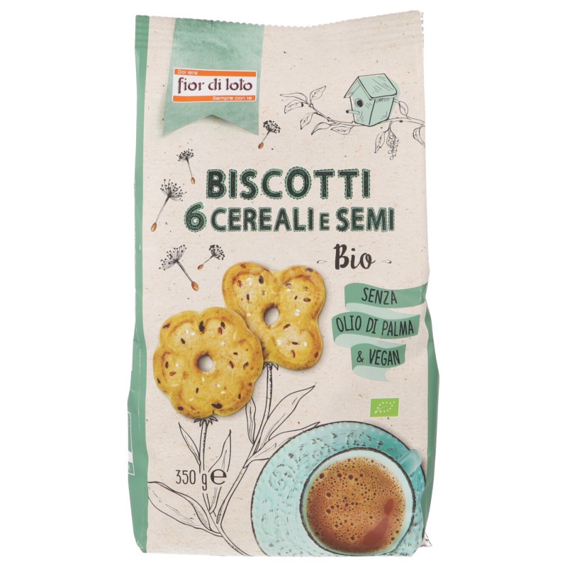 Biscotti ai 6 cereali e semi bio