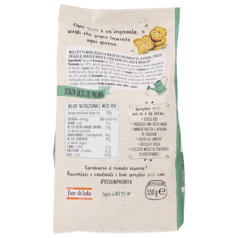 Biscotti ai 6 cereali e semi bio