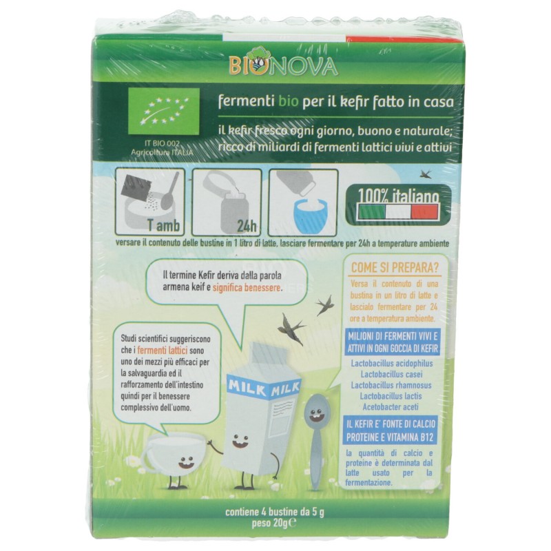 BIOSTARTER KEFIR 4X5GR BIONOVA