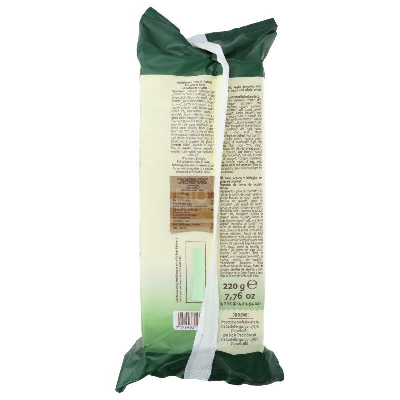 FAGOTT.INTEGR.GOCCE CIOCC.220GR VERDE&BIO