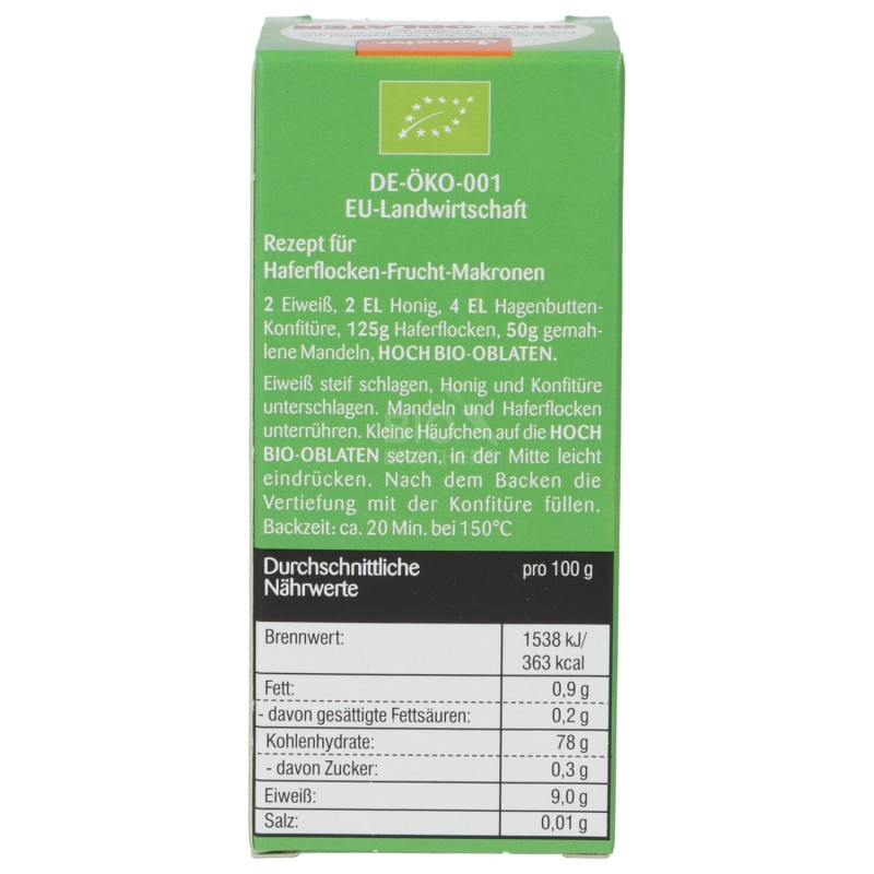 OSTIE BIO DIAM.44 PER PASTICCERIA 100PZ