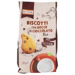 Biscotti bio con gocce di cioccolato