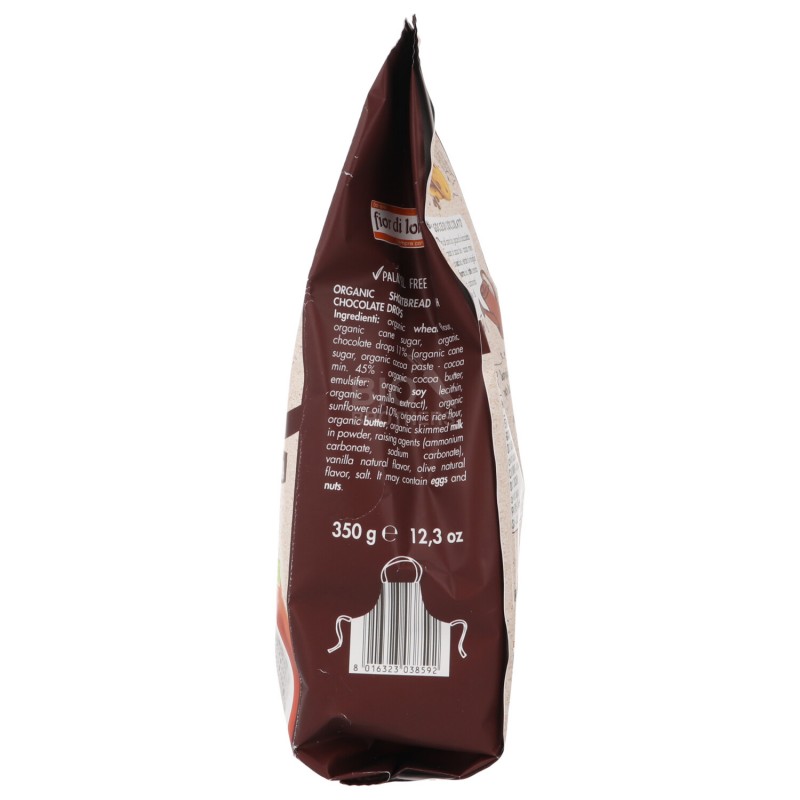 Biscotti bio con gocce di cioccolato