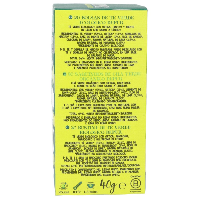 TE VERDE DEPUR 40GR CUPPER