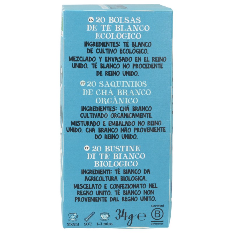 TE' BIANCO 20 FILTRI 34G CUPPER