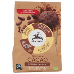 Frollini al cacao con fave di cioccolato