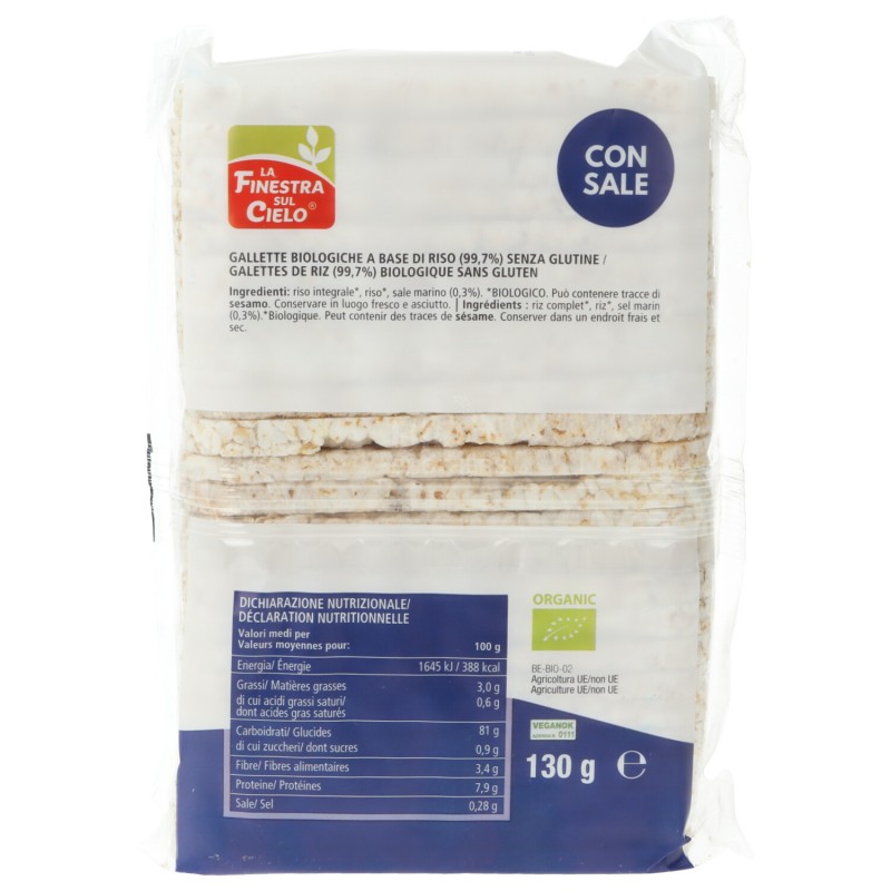 Soffiette di riso con sale