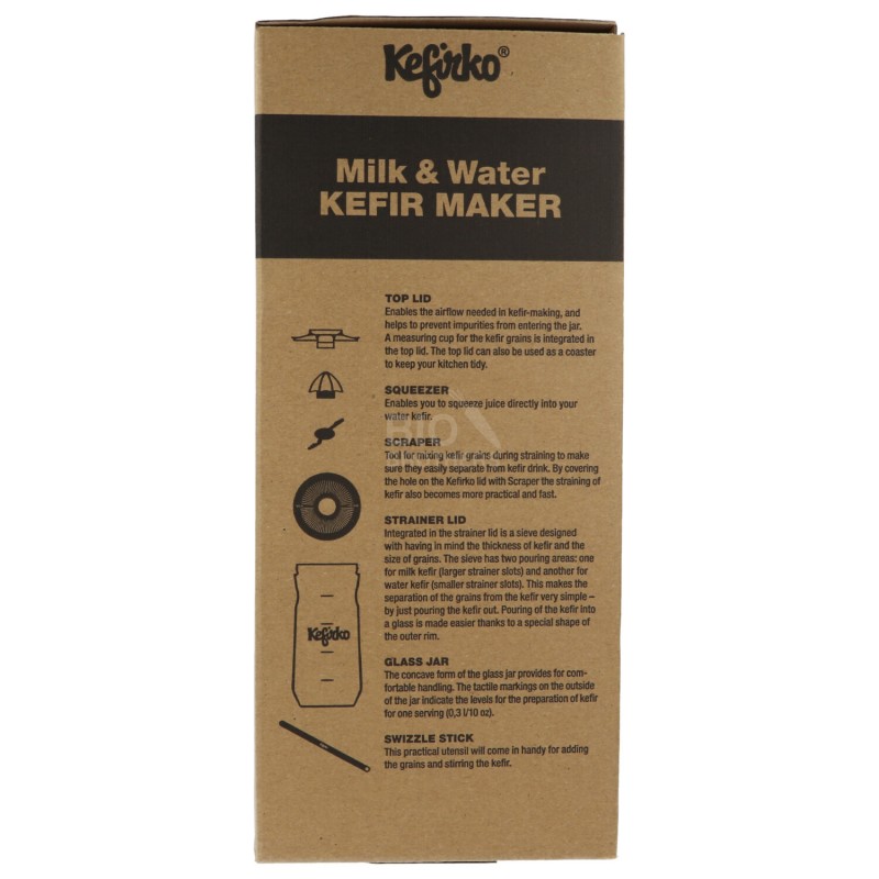 Kefirko kefir maker latte e acqua