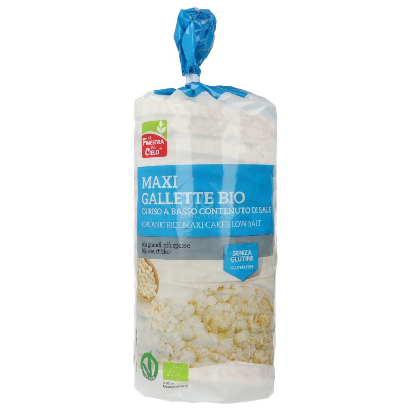 Maxi gallette riso a basso contenuto di sale