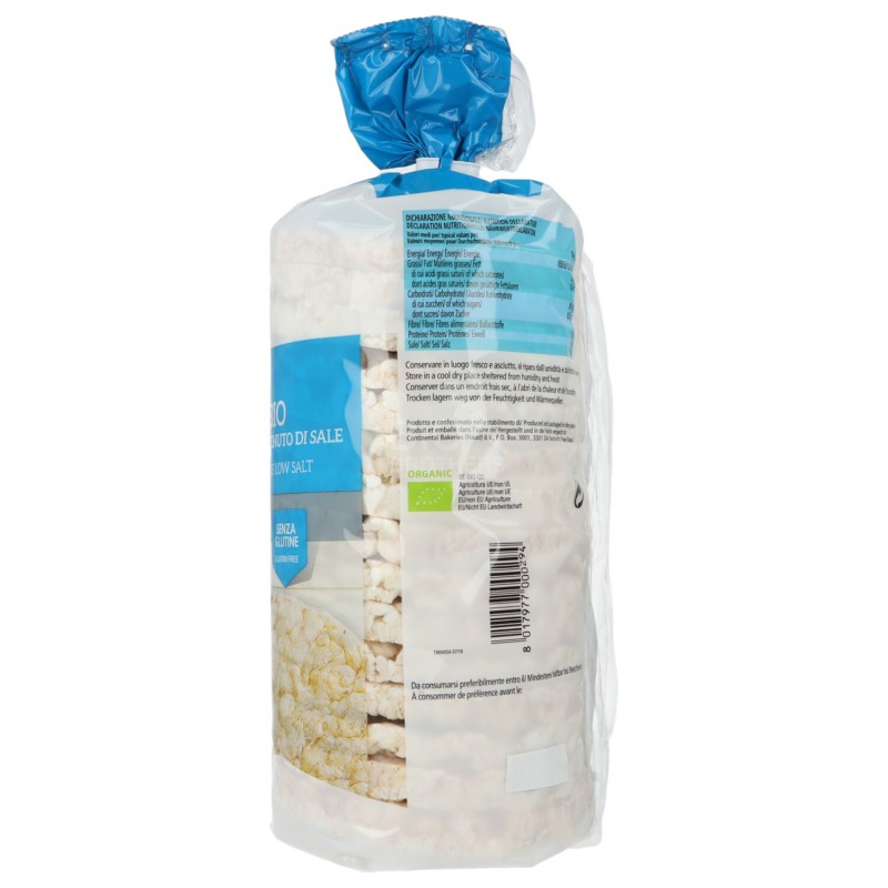 Maxi gallette riso a basso contenuto di sale