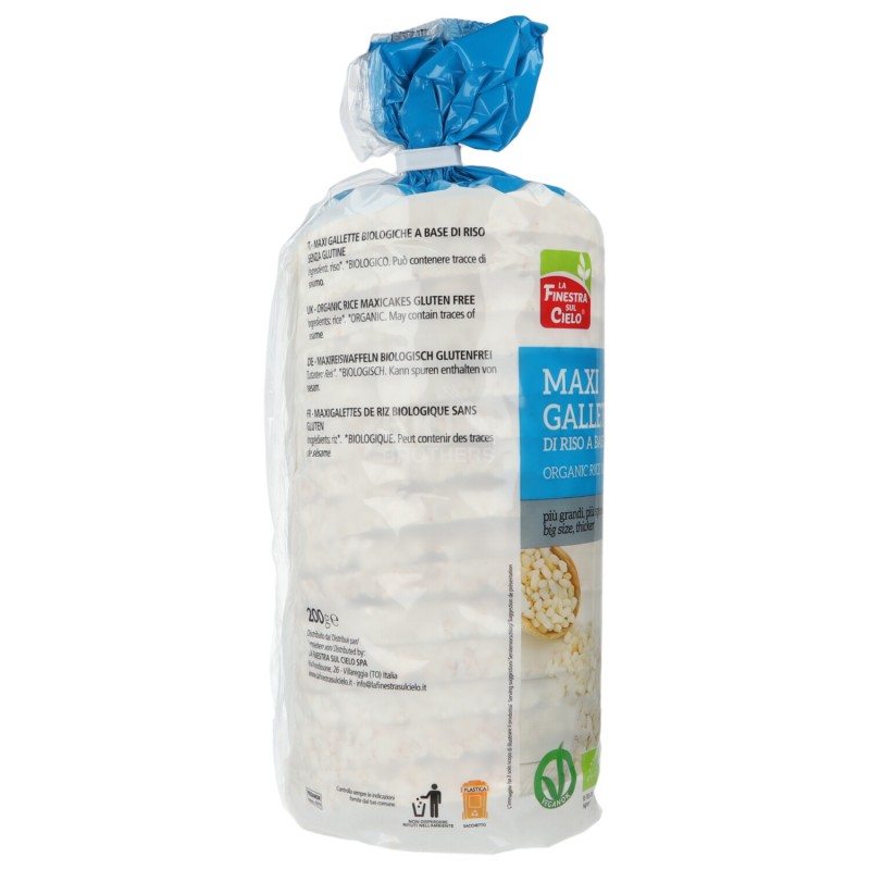 Maxi gallette riso a basso contenuto di sale