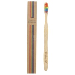 Spazzolino arcobaleno in bambù sostenibile