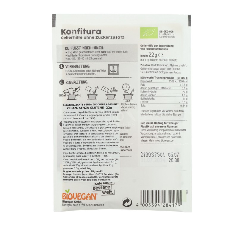 Gelificante konfitura 22 g