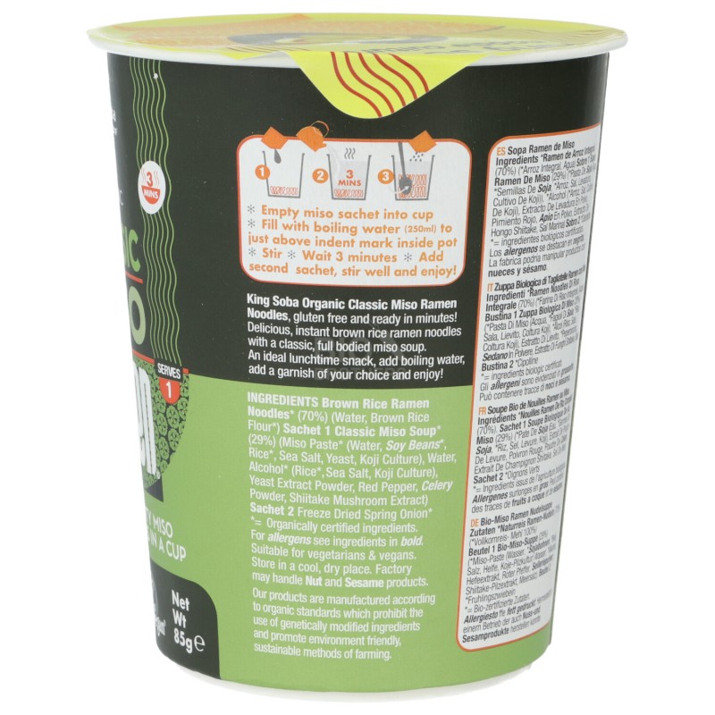 RAMEN MISO CLASSIC 85GR KING SOBA