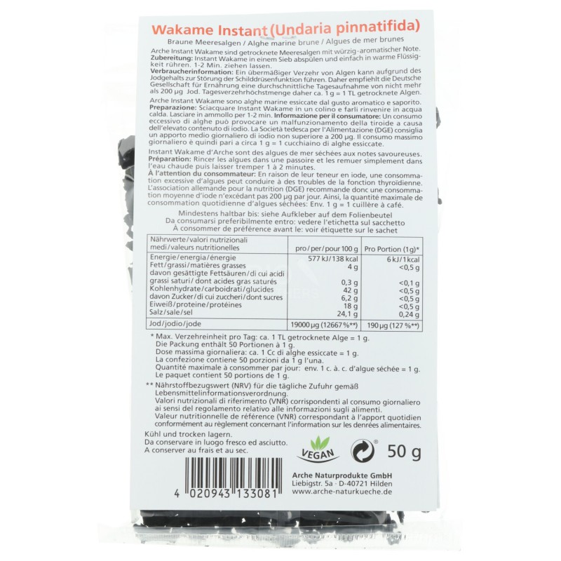 WAKAME IST. 50GR ARCHE