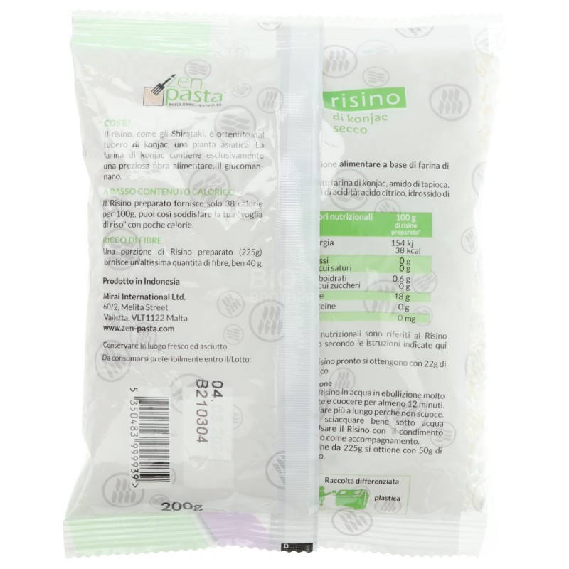 SHIRATAKI FORMATO RISO 200GR