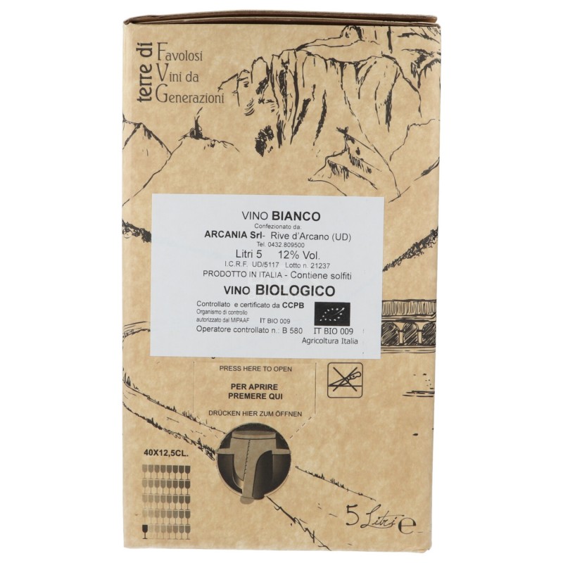 VINO BIANCO BOX 5LT ARCANIA