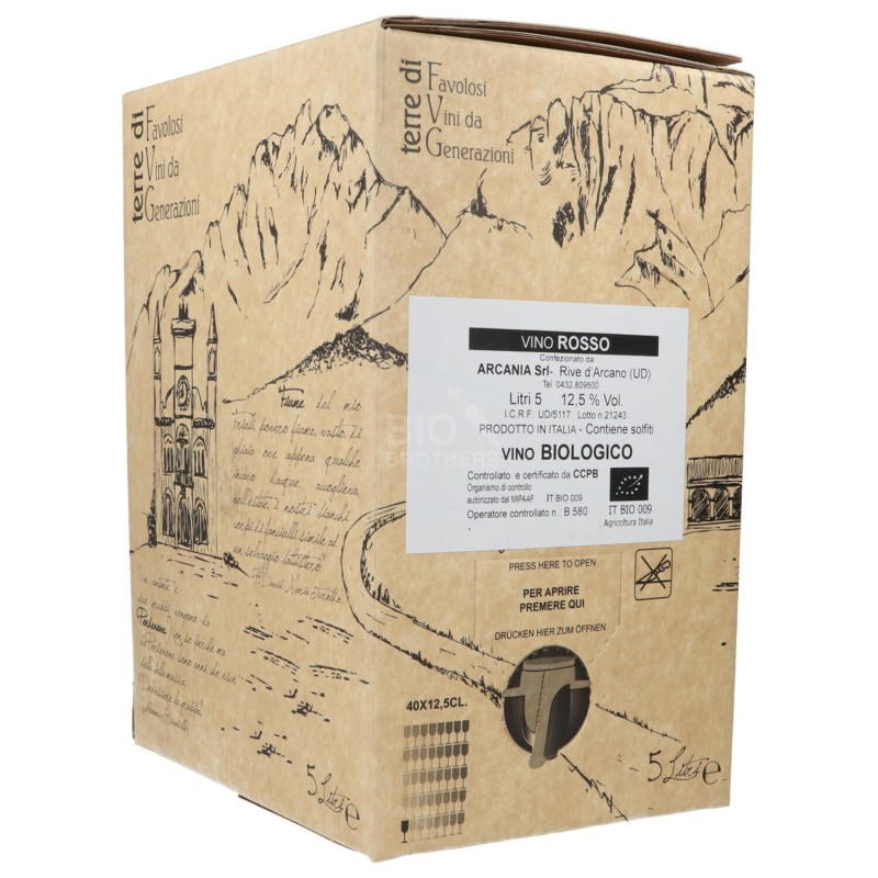 VINO ROSSO BOX 5LT ARCANIA
