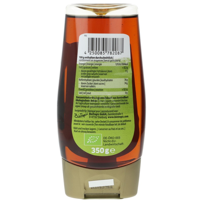 SCIROPP.AGAVE SCURO SQUEEZ 350G GREENOR.