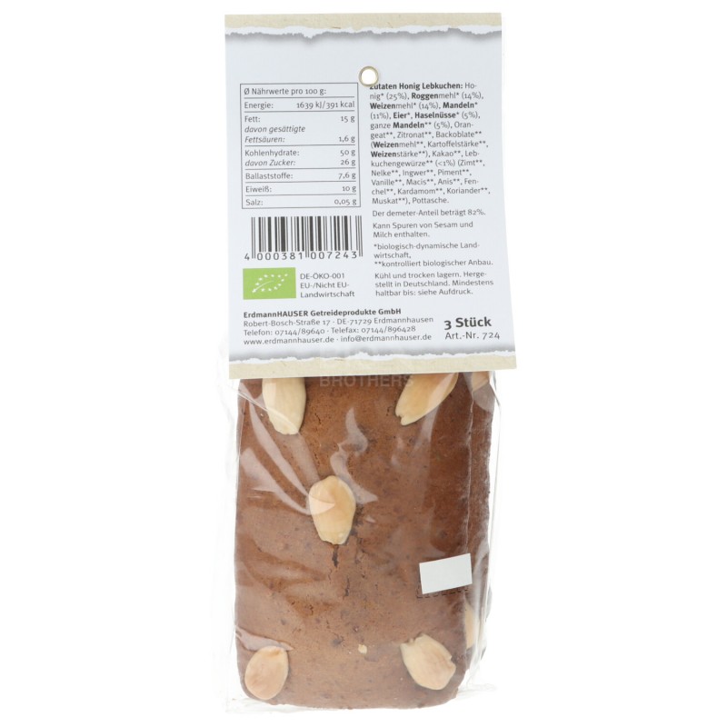 PANPEPATO AL MIELE 3PZ DEMETER ERDMANN