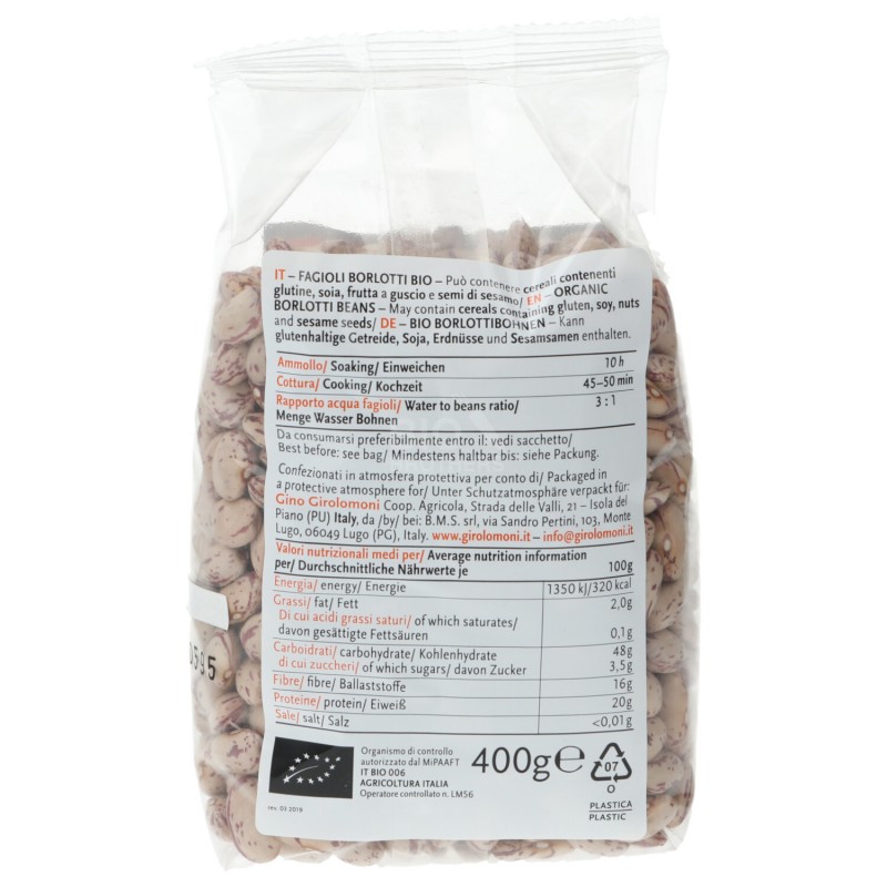 FAGIOLI BORLOTTI 400GR GIR.