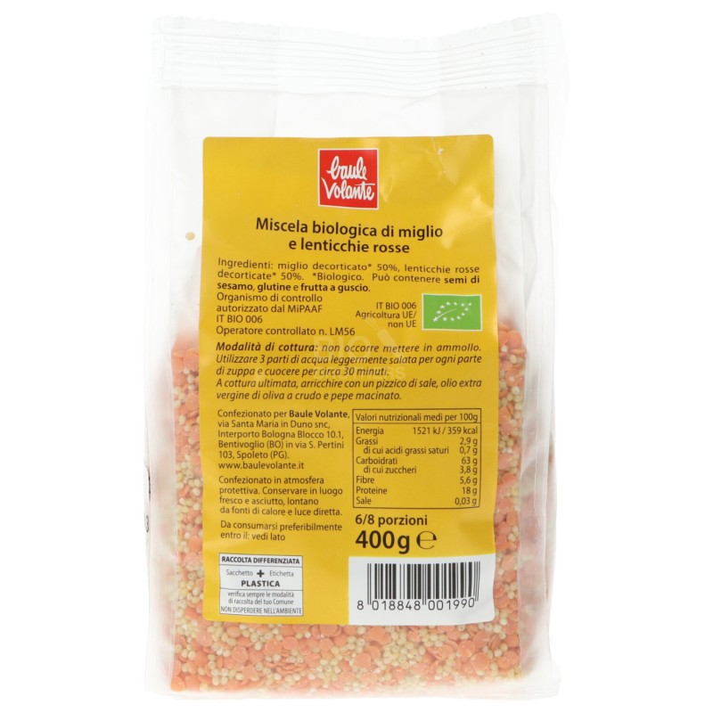 ZUPPA MIGLIO EGIZ. 400GR BAULE  