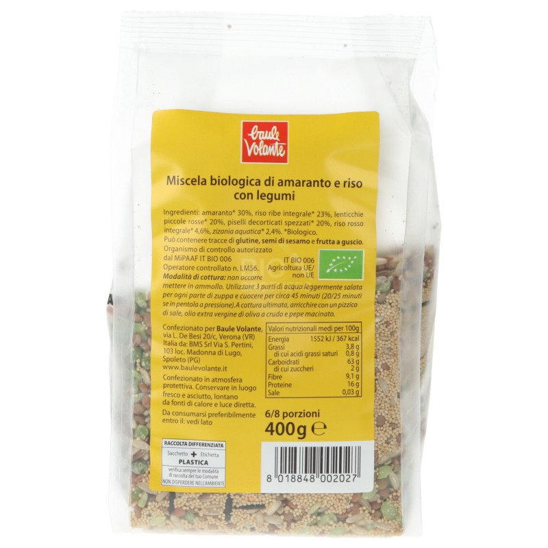 ZUPPA AMARANTO RISO 400GR BAULE 