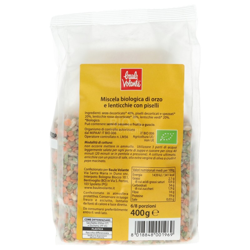 ZUPPA ORZO PISELLI 400GR BAULE