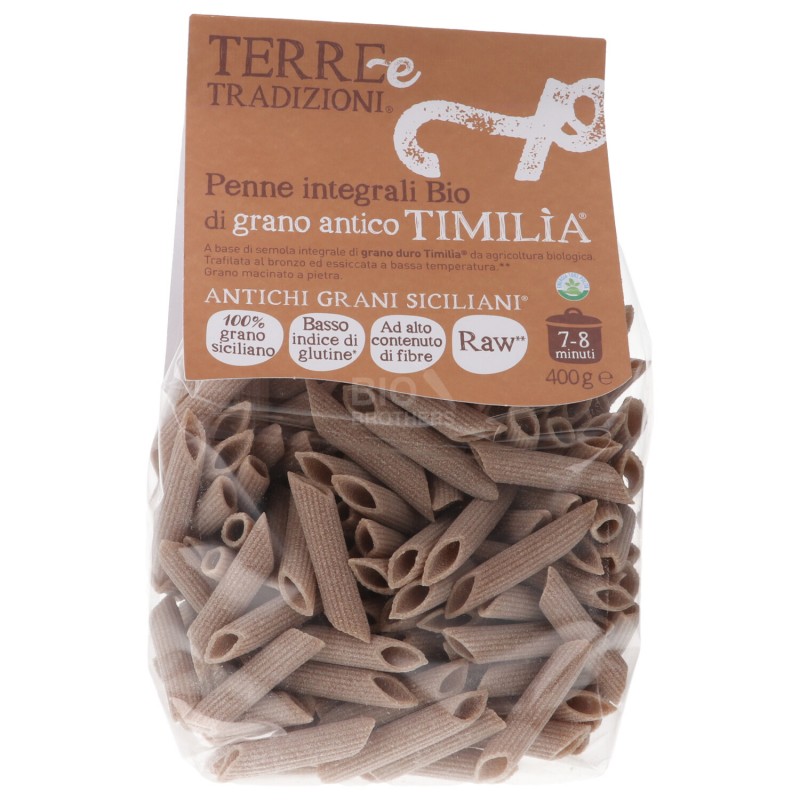 Penne integrali bio di grano Timilìa