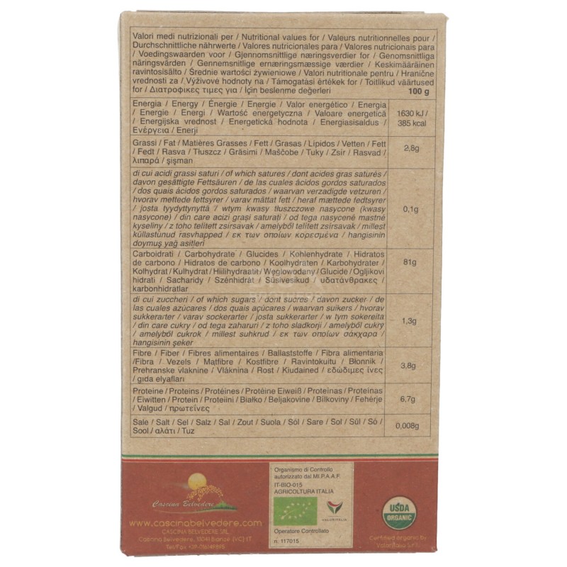 RISO SEMI-INTEGRALE 500G CASCINA